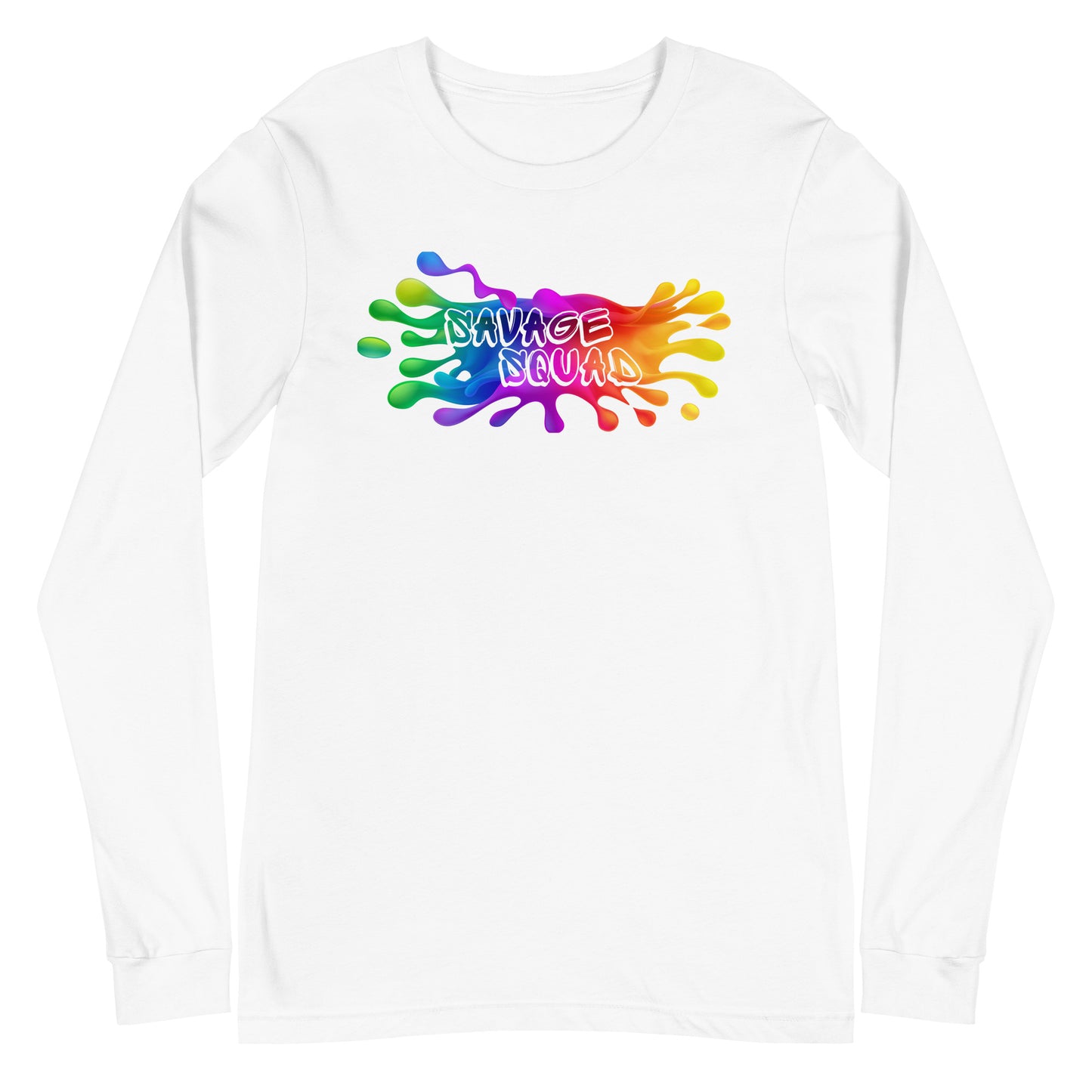 Rainbow Savage Squad Unisex Long Sleeve Tee