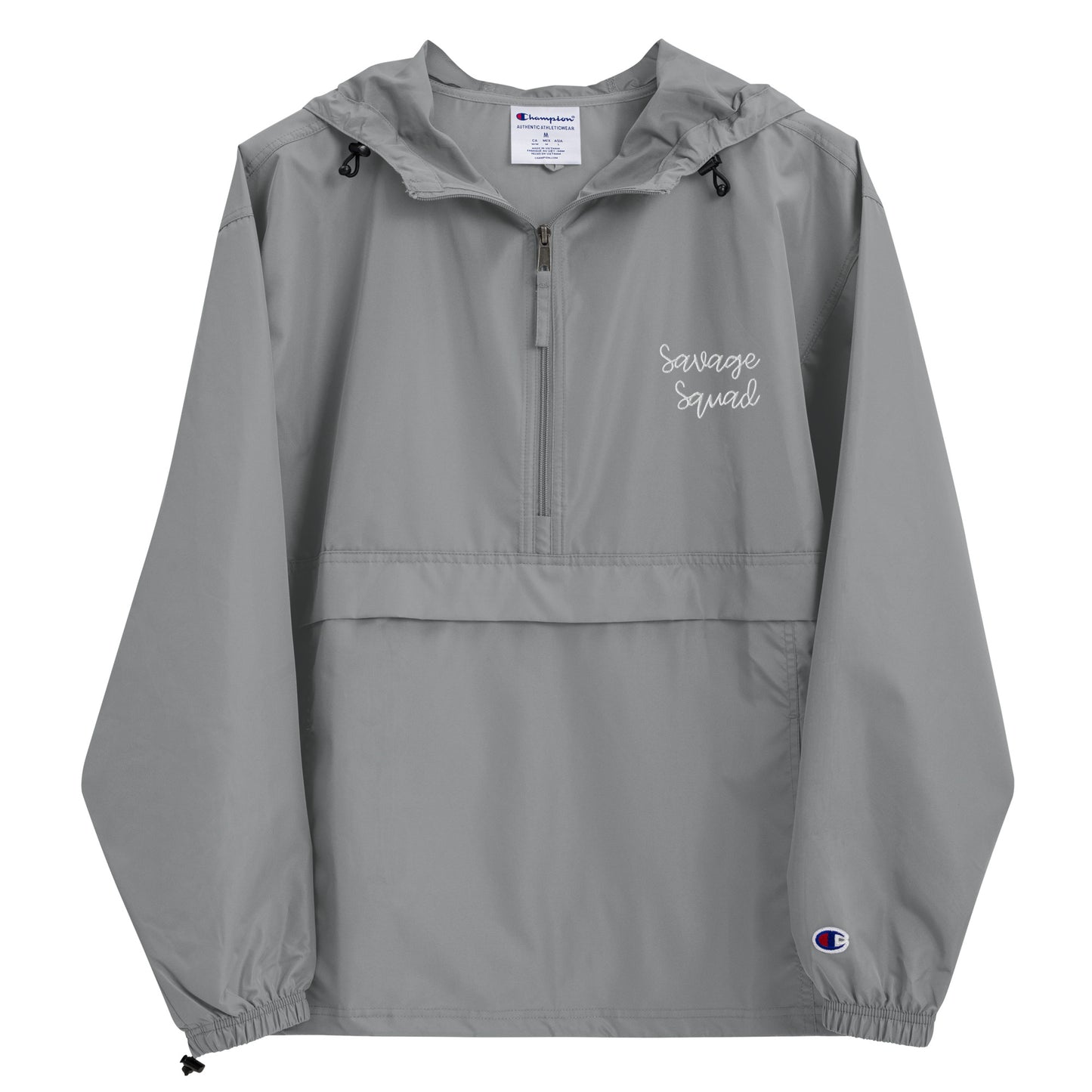 Embroidered Savage Squad Champion Packable Jacket