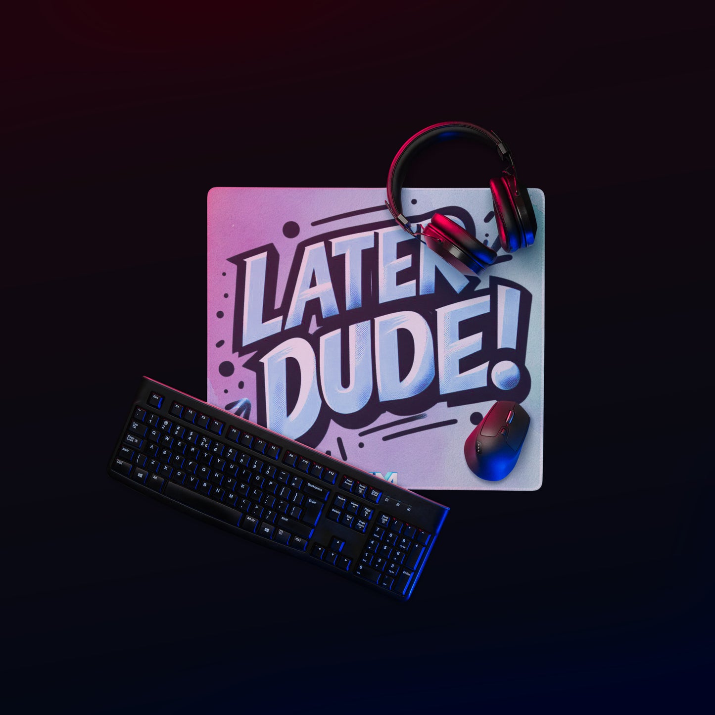Pastel Later Dude Gaming mouse pad