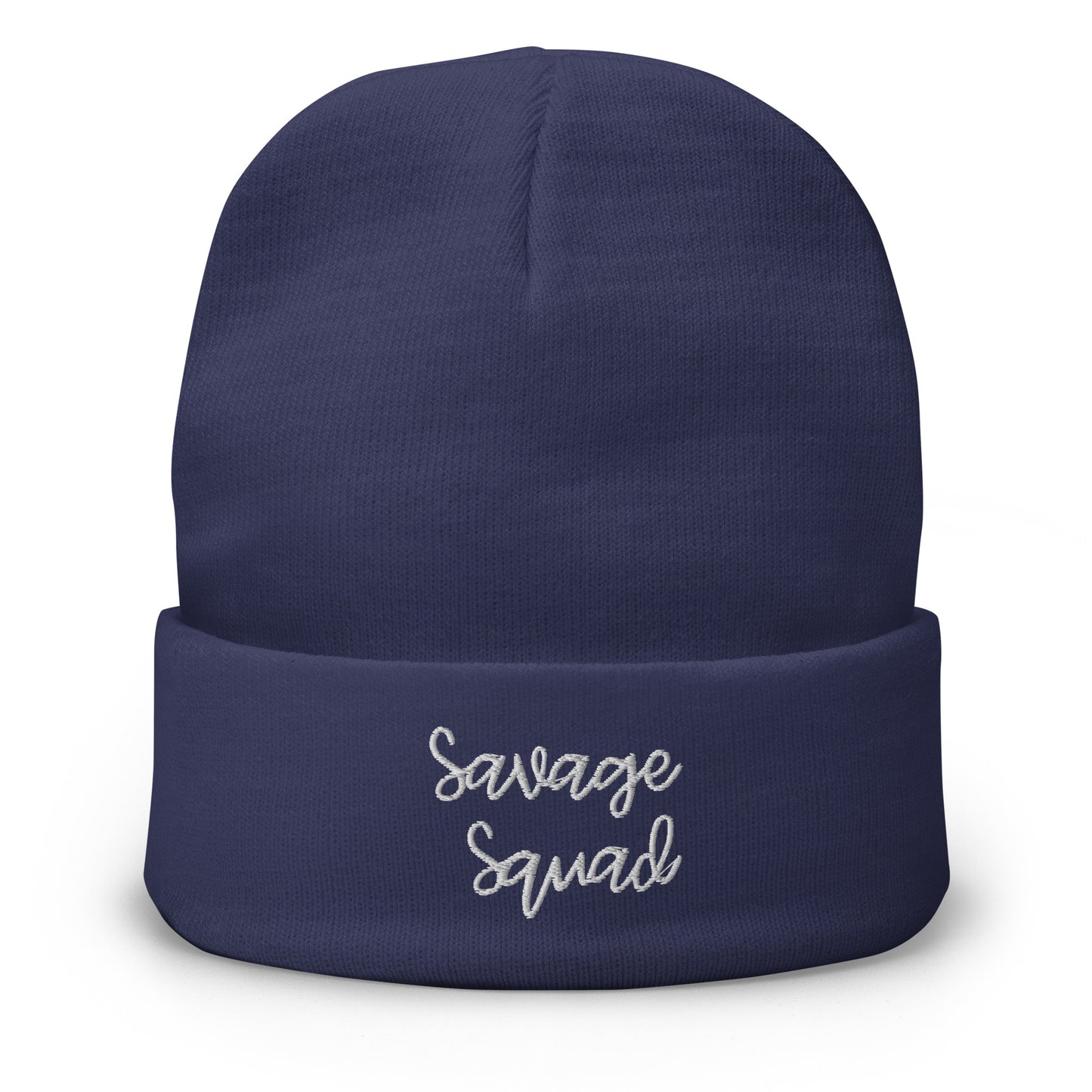 Embroidered Savage Squad Beanie